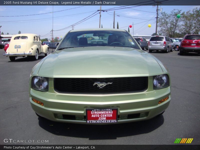 Legend Lime Metallic / Dark Charcoal 2005 Ford Mustang V6 Deluxe Coupe