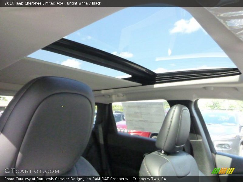 Bright White / Black 2016 Jeep Cherokee Limited 4x4