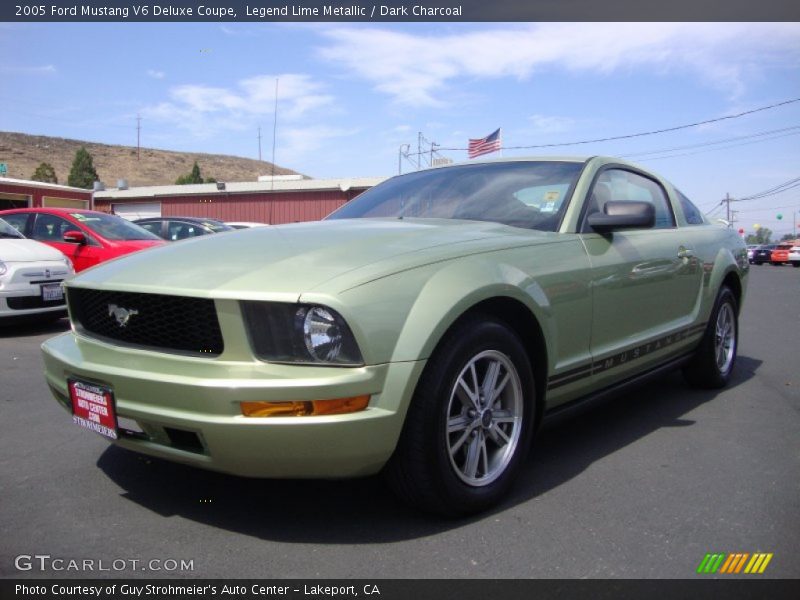 Legend Lime Metallic / Dark Charcoal 2005 Ford Mustang V6 Deluxe Coupe