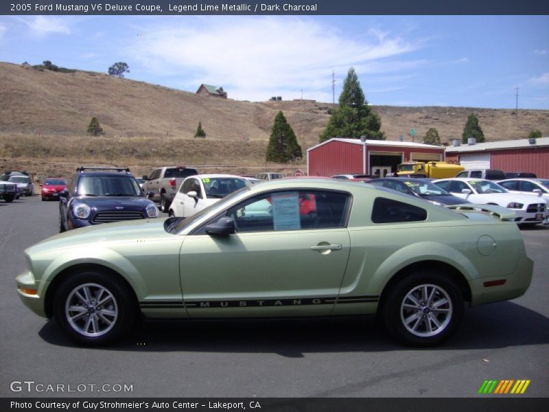 Legend Lime Metallic / Dark Charcoal 2005 Ford Mustang V6 Deluxe Coupe