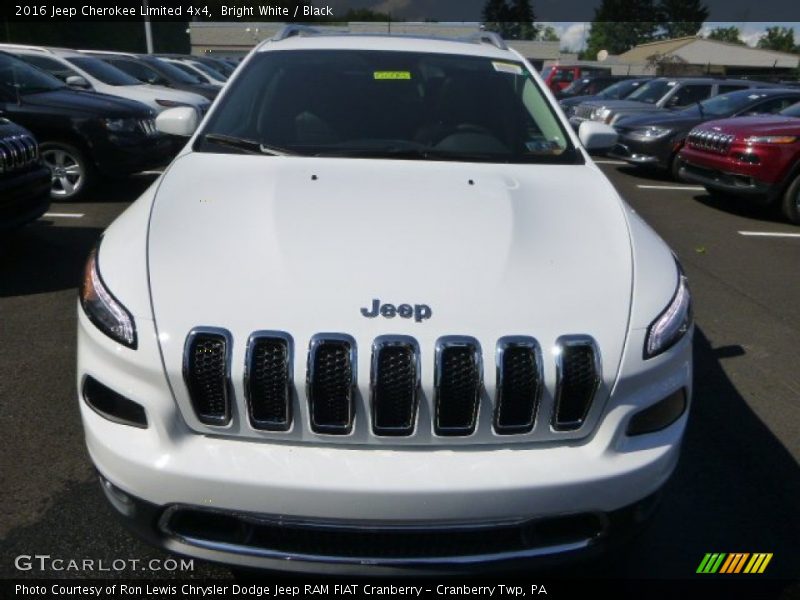 Bright White / Black 2016 Jeep Cherokee Limited 4x4