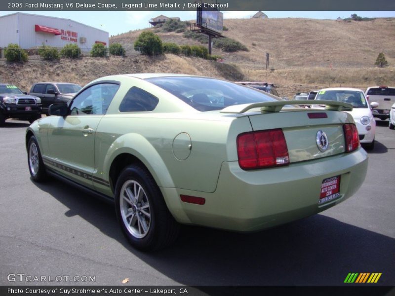 Legend Lime Metallic / Dark Charcoal 2005 Ford Mustang V6 Deluxe Coupe