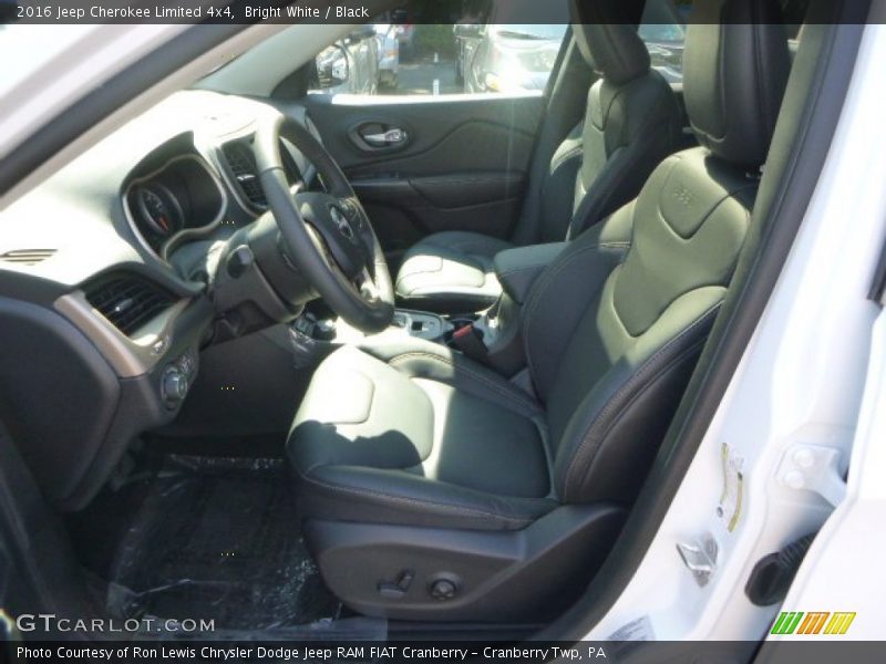 Bright White / Black 2016 Jeep Cherokee Limited 4x4