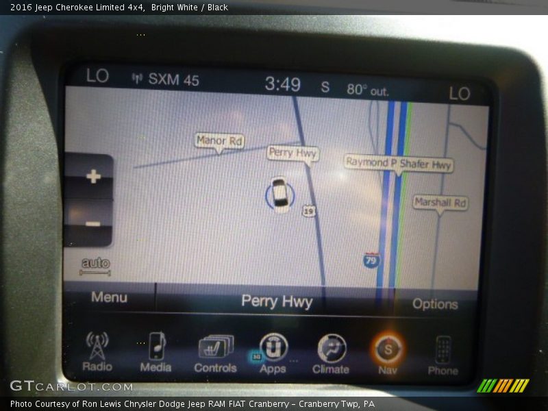 Bright White / Black 2016 Jeep Cherokee Limited 4x4