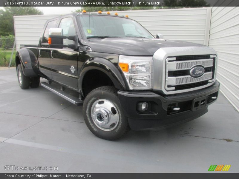 Shadow Black / Platinum Black 2016 Ford F350 Super Duty Platinum Crew Cab 4x4 DRW
