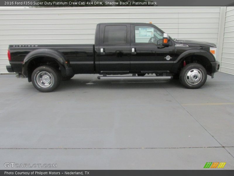  2016 F350 Super Duty Platinum Crew Cab 4x4 DRW Shadow Black