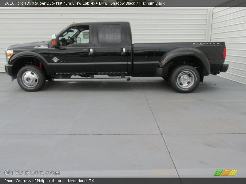  2016 F350 Super Duty Platinum Crew Cab 4x4 DRW Shadow Black