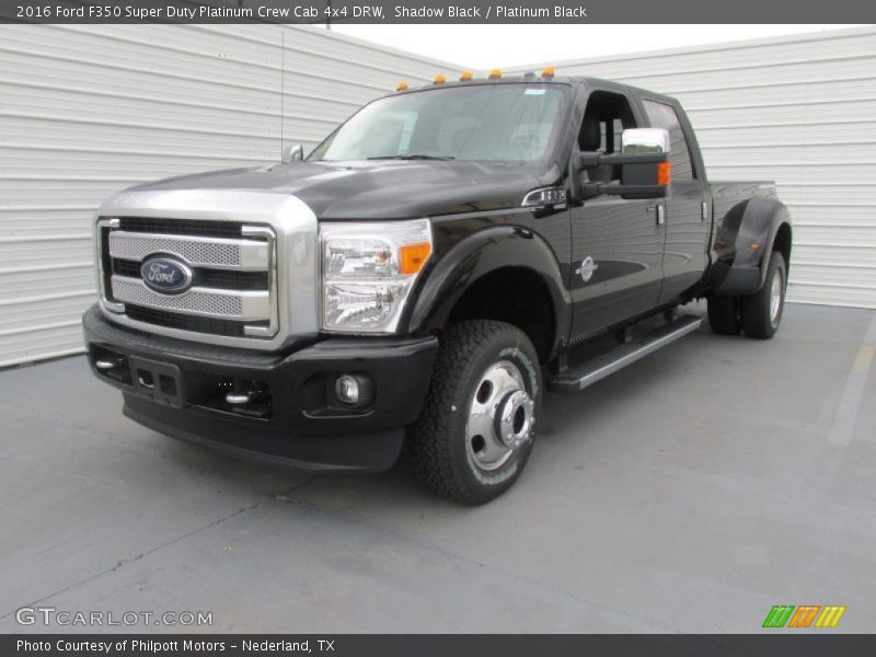 Shadow Black / Platinum Black 2016 Ford F350 Super Duty Platinum Crew Cab 4x4 DRW