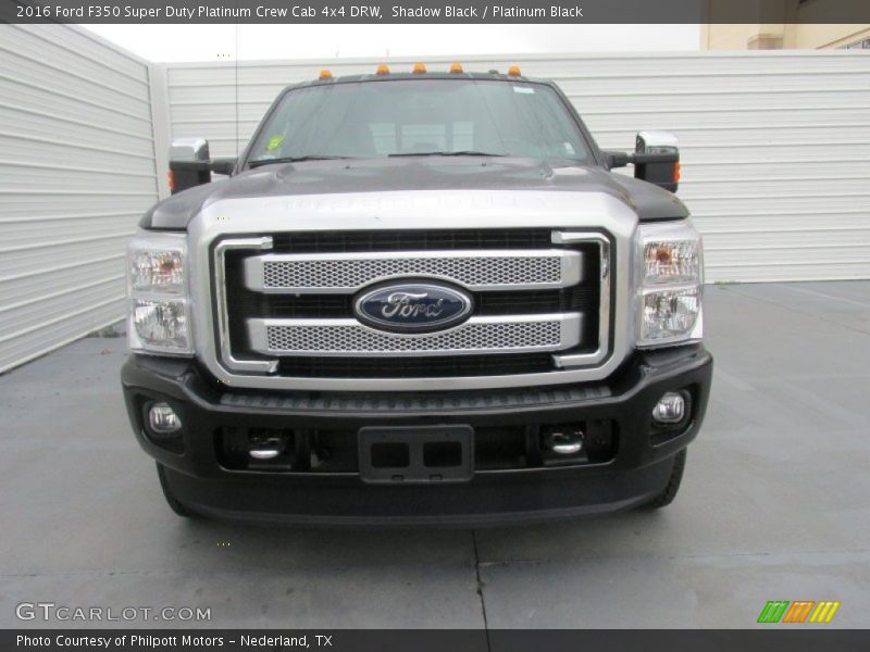 Shadow Black / Platinum Black 2016 Ford F350 Super Duty Platinum Crew Cab 4x4 DRW