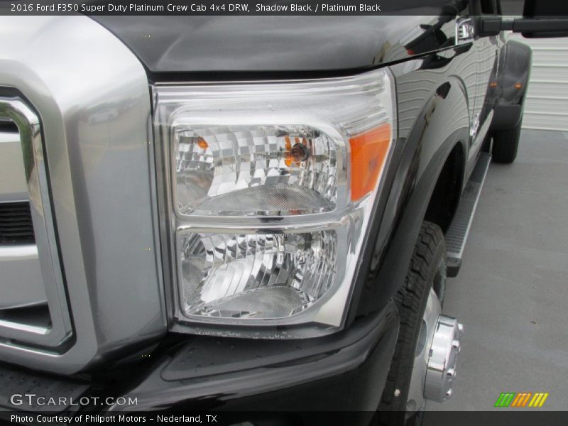 Shadow Black / Platinum Black 2016 Ford F350 Super Duty Platinum Crew Cab 4x4 DRW