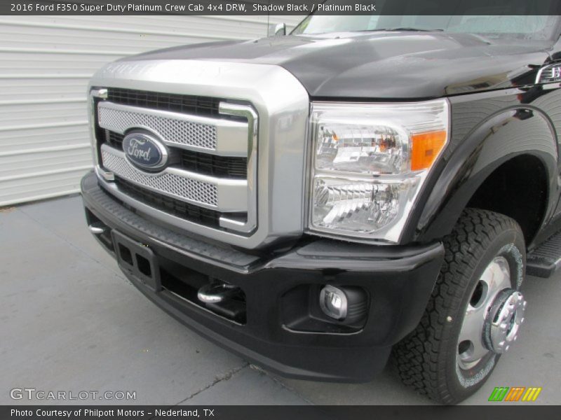 Shadow Black / Platinum Black 2016 Ford F350 Super Duty Platinum Crew Cab 4x4 DRW