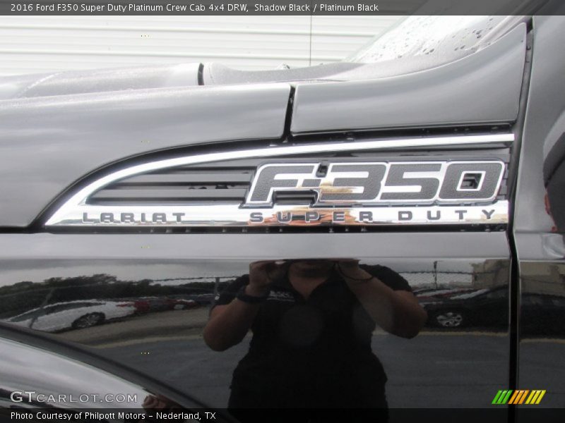 Shadow Black / Platinum Black 2016 Ford F350 Super Duty Platinum Crew Cab 4x4 DRW