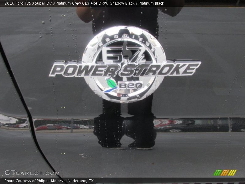 Shadow Black / Platinum Black 2016 Ford F350 Super Duty Platinum Crew Cab 4x4 DRW