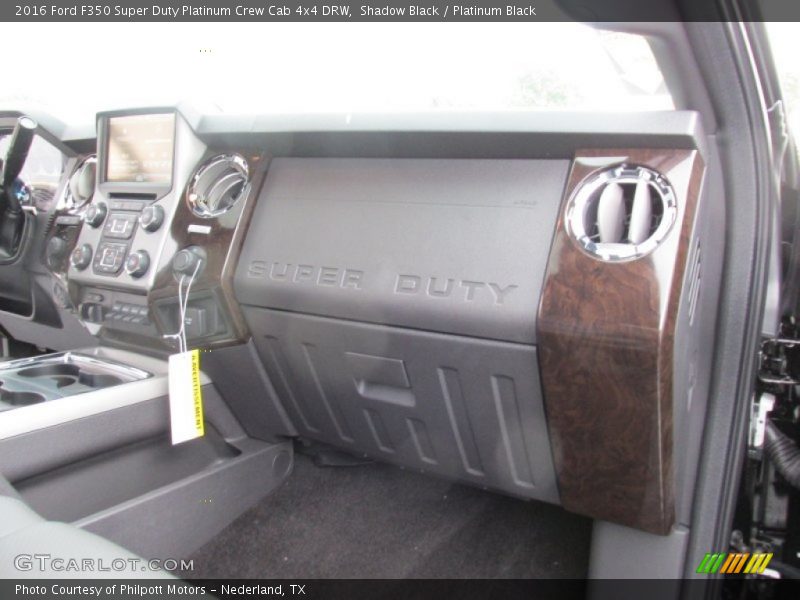 Shadow Black / Platinum Black 2016 Ford F350 Super Duty Platinum Crew Cab 4x4 DRW
