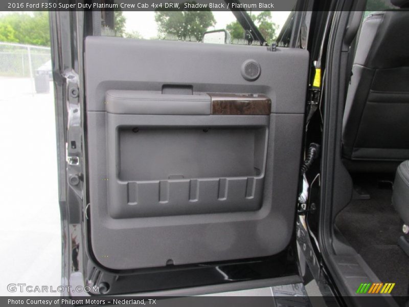 Shadow Black / Platinum Black 2016 Ford F350 Super Duty Platinum Crew Cab 4x4 DRW