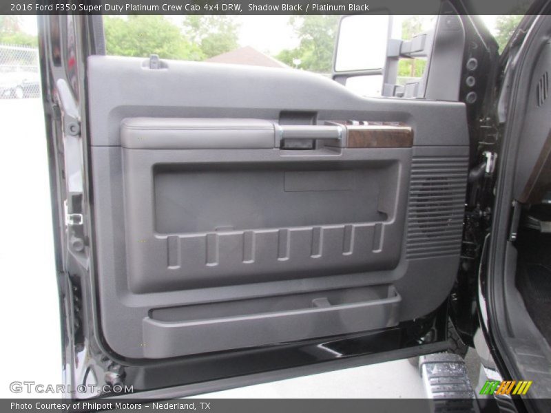 Shadow Black / Platinum Black 2016 Ford F350 Super Duty Platinum Crew Cab 4x4 DRW