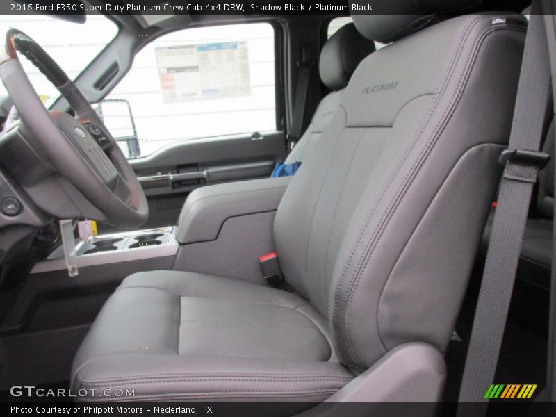 Shadow Black / Platinum Black 2016 Ford F350 Super Duty Platinum Crew Cab 4x4 DRW