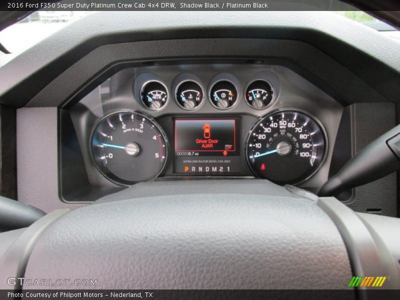  2016 F350 Super Duty Platinum Crew Cab 4x4 DRW Platinum Crew Cab 4x4 DRW Gauges