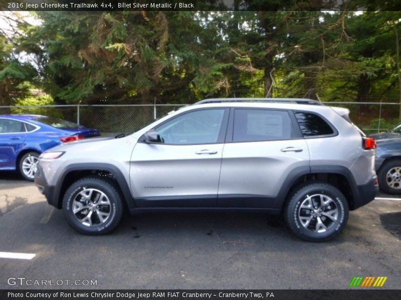 Billet Silver Metallic / Black 2016 Jeep Cherokee Trailhawk 4x4