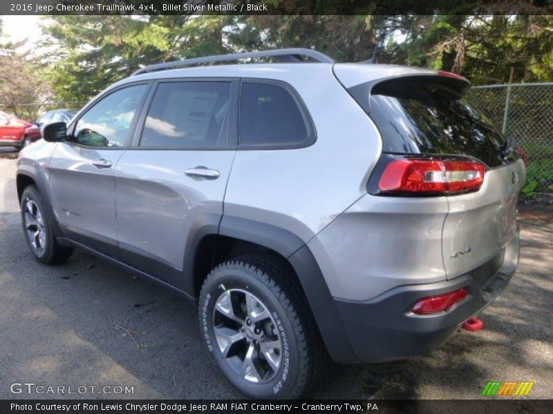 Billet Silver Metallic / Black 2016 Jeep Cherokee Trailhawk 4x4