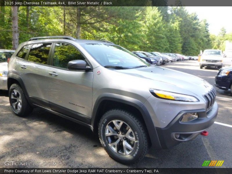 Billet Silver Metallic / Black 2016 Jeep Cherokee Trailhawk 4x4