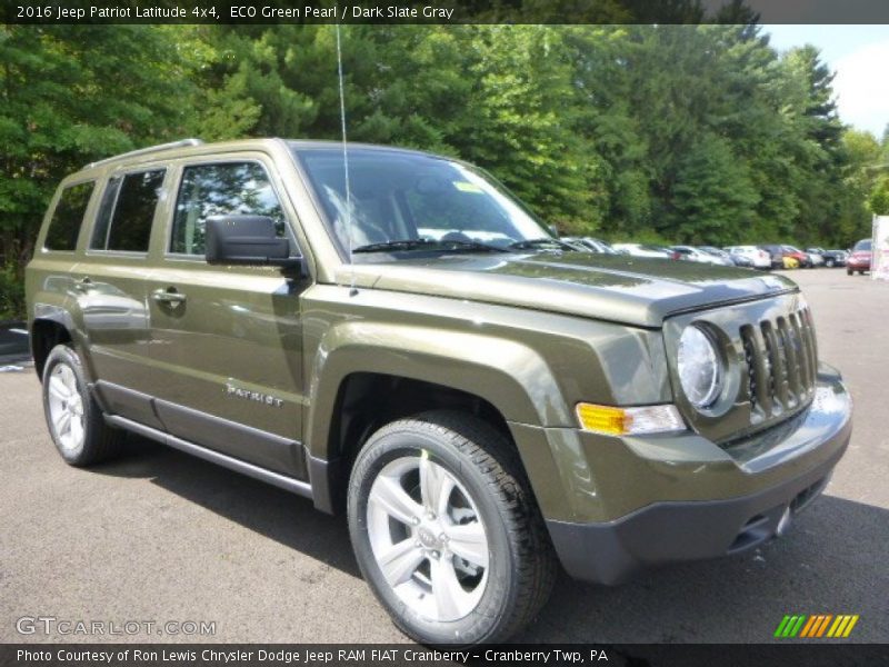 ECO Green Pearl / Dark Slate Gray 2016 Jeep Patriot Latitude 4x4