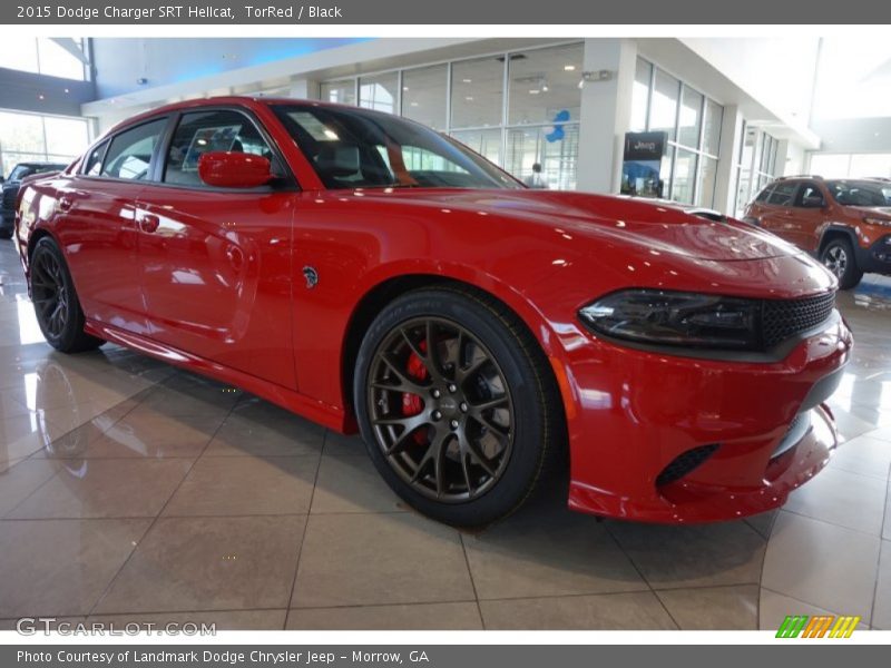 Front 3/4 View of 2015 Charger SRT Hellcat