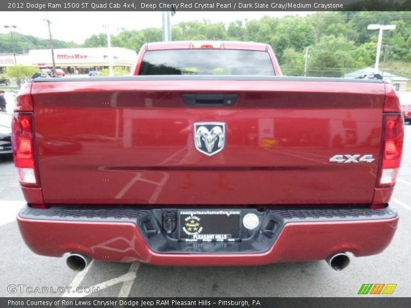 Deep Cherry Red Crystal Pearl / Dark Slate Gray/Medium Graystone 2012 Dodge Ram 1500 ST Quad Cab 4x4