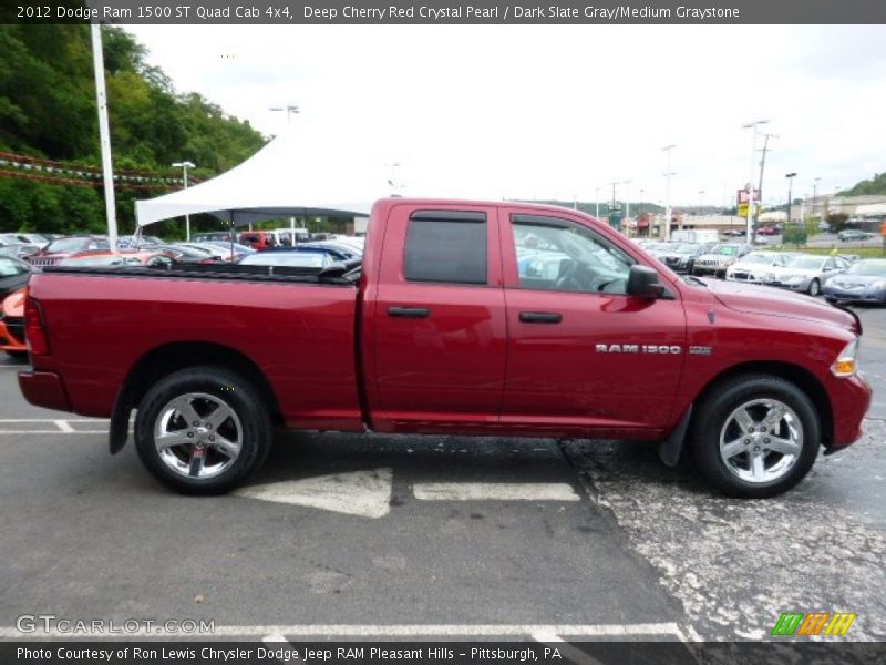 Deep Cherry Red Crystal Pearl / Dark Slate Gray/Medium Graystone 2012 Dodge Ram 1500 ST Quad Cab 4x4