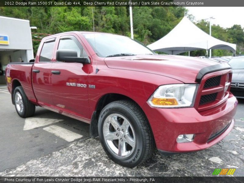 Deep Cherry Red Crystal Pearl / Dark Slate Gray/Medium Graystone 2012 Dodge Ram 1500 ST Quad Cab 4x4