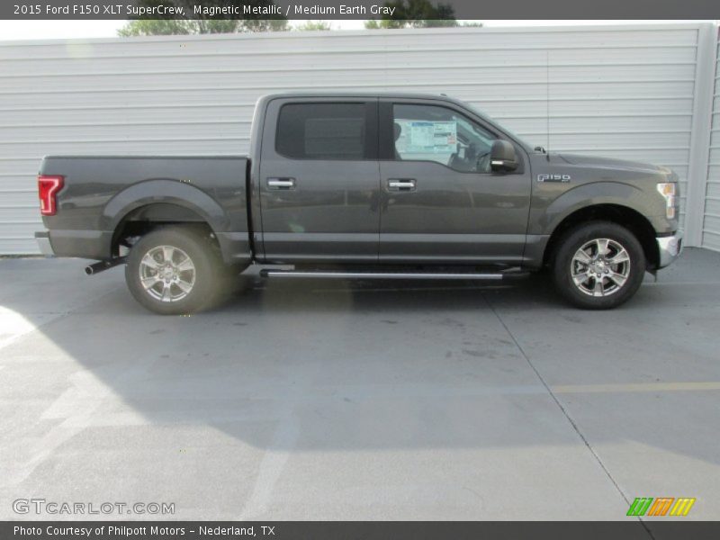 Magnetic Metallic / Medium Earth Gray 2015 Ford F150 XLT SuperCrew