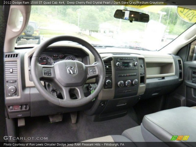 Deep Cherry Red Crystal Pearl / Dark Slate Gray/Medium Graystone 2012 Dodge Ram 1500 ST Quad Cab 4x4