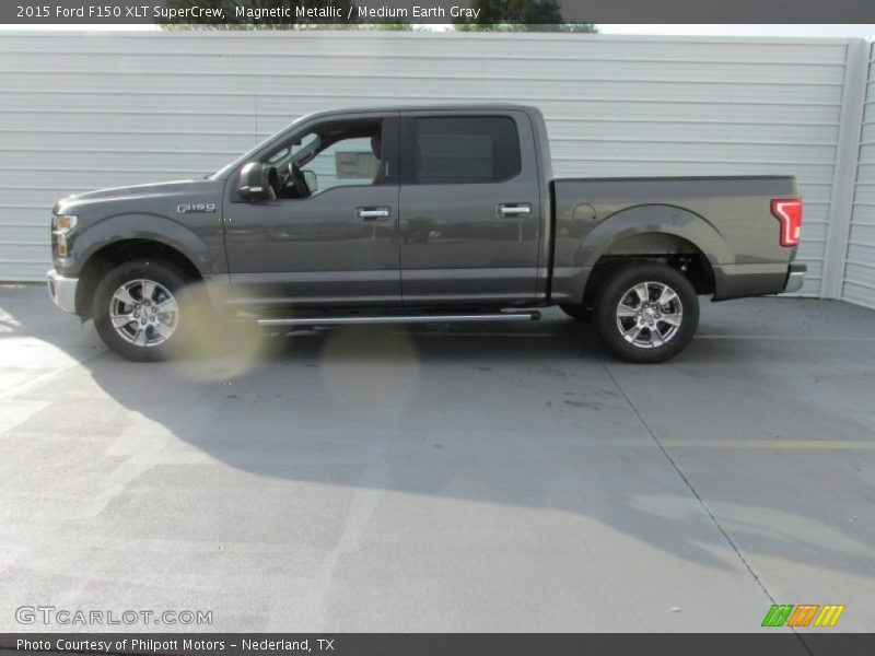 Magnetic Metallic / Medium Earth Gray 2015 Ford F150 XLT SuperCrew