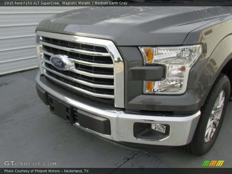 Magnetic Metallic / Medium Earth Gray 2015 Ford F150 XLT SuperCrew