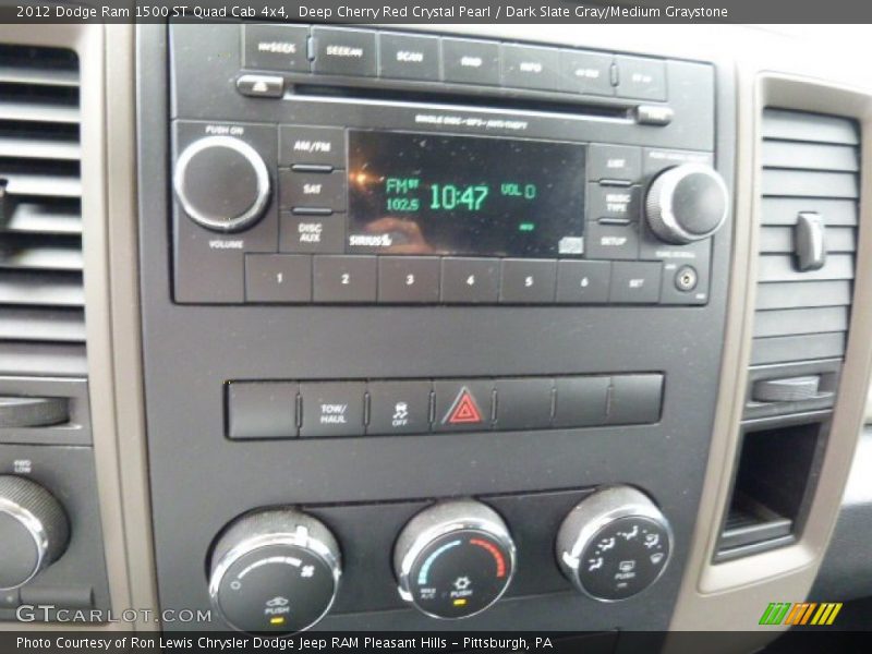 Deep Cherry Red Crystal Pearl / Dark Slate Gray/Medium Graystone 2012 Dodge Ram 1500 ST Quad Cab 4x4