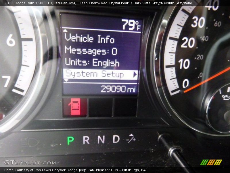 Deep Cherry Red Crystal Pearl / Dark Slate Gray/Medium Graystone 2012 Dodge Ram 1500 ST Quad Cab 4x4