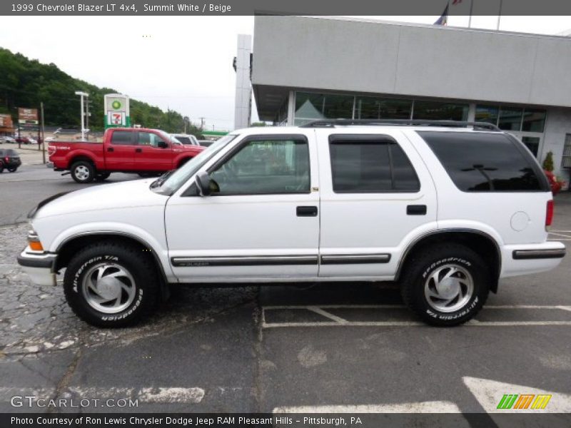 Summit White / Beige 1999 Chevrolet Blazer LT 4x4