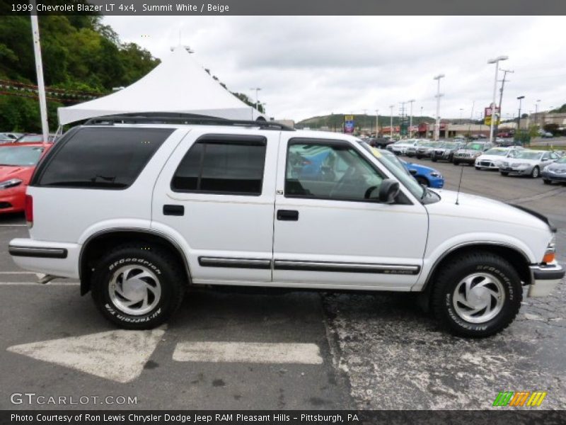 Summit White / Beige 1999 Chevrolet Blazer LT 4x4