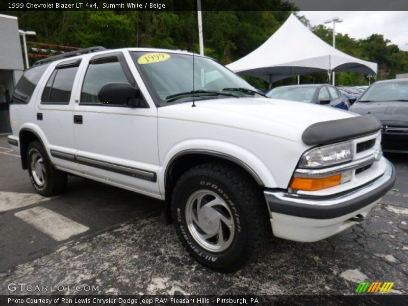Summit White / Beige 1999 Chevrolet Blazer LT 4x4