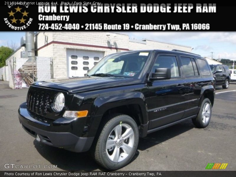 Black / Dark Slate Gray 2016 Jeep Patriot Latitude 4x4