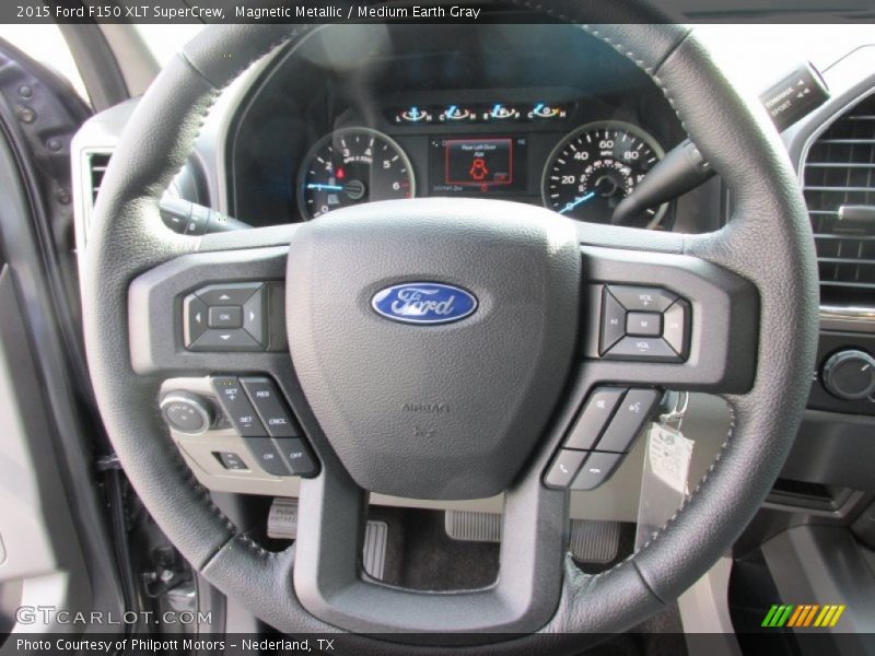 Magnetic Metallic / Medium Earth Gray 2015 Ford F150 XLT SuperCrew