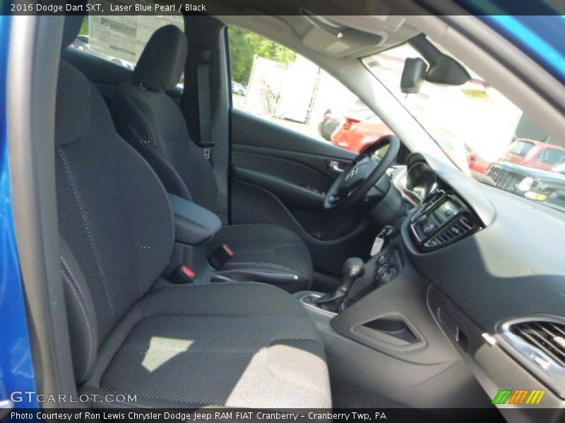 Laser Blue Pearl / Black 2016 Dodge Dart SXT