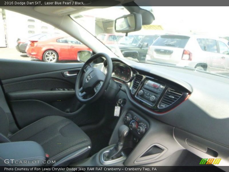Laser Blue Pearl / Black 2016 Dodge Dart SXT