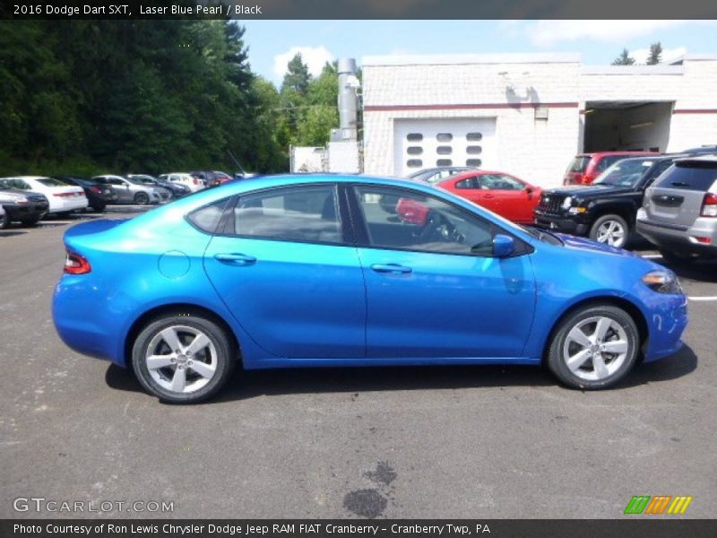 Laser Blue Pearl / Black 2016 Dodge Dart SXT