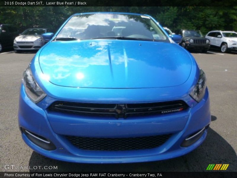 Laser Blue Pearl / Black 2016 Dodge Dart SXT