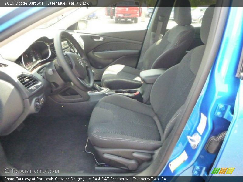 Laser Blue Pearl / Black 2016 Dodge Dart SXT