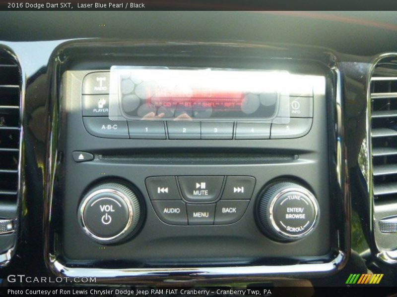Laser Blue Pearl / Black 2016 Dodge Dart SXT