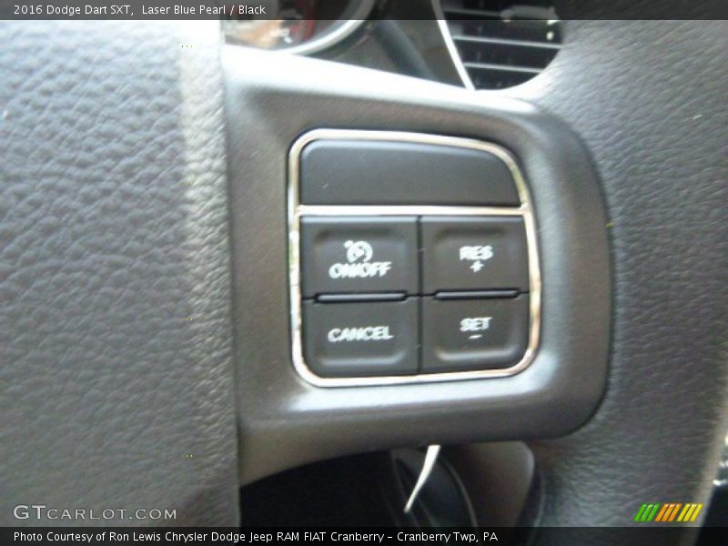 Laser Blue Pearl / Black 2016 Dodge Dart SXT