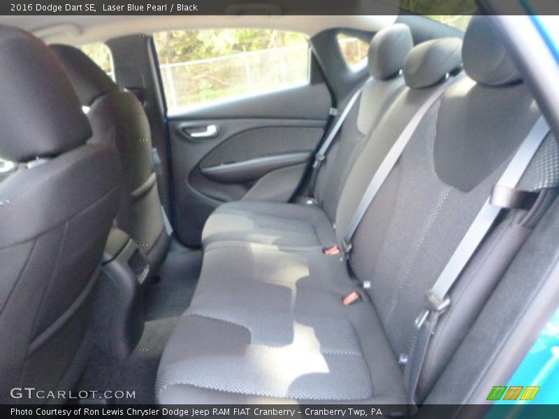 Laser Blue Pearl / Black 2016 Dodge Dart SE