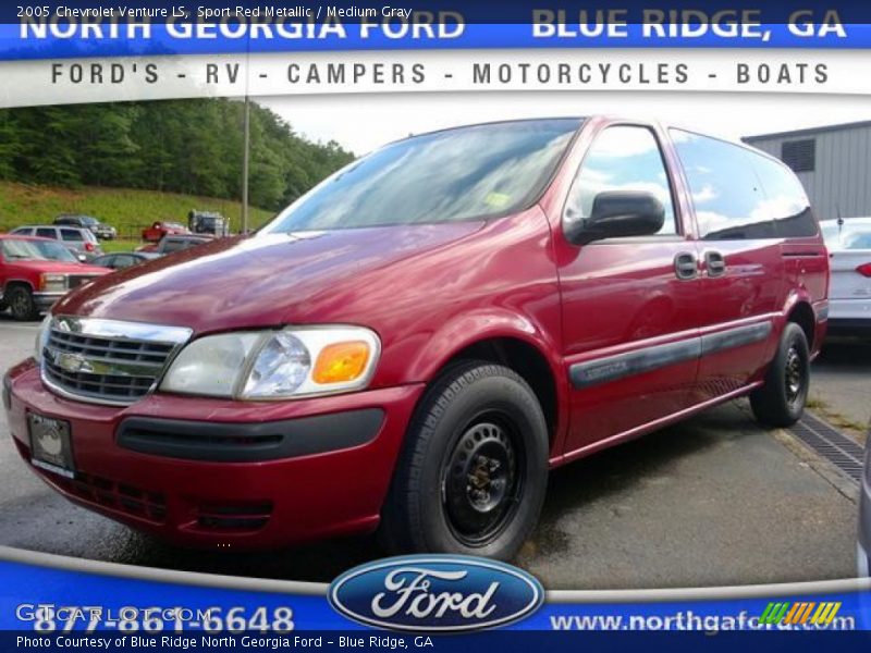 Sport Red Metallic / Medium Gray 2005 Chevrolet Venture LS
